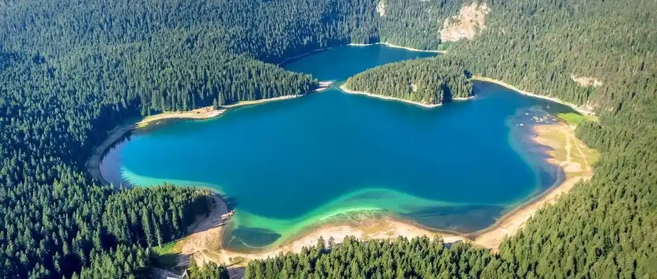 There are 18 glacial lakes located in Durmitor National Park in northern Montenegro. Still, Black Lake is the most beautiful of all of them