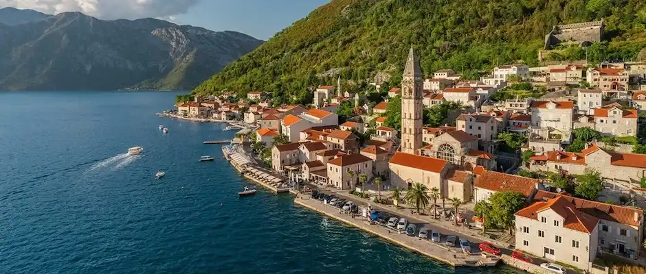 Beautiful Perast is situated west of Kotor, on the other side of the Strait of Verige