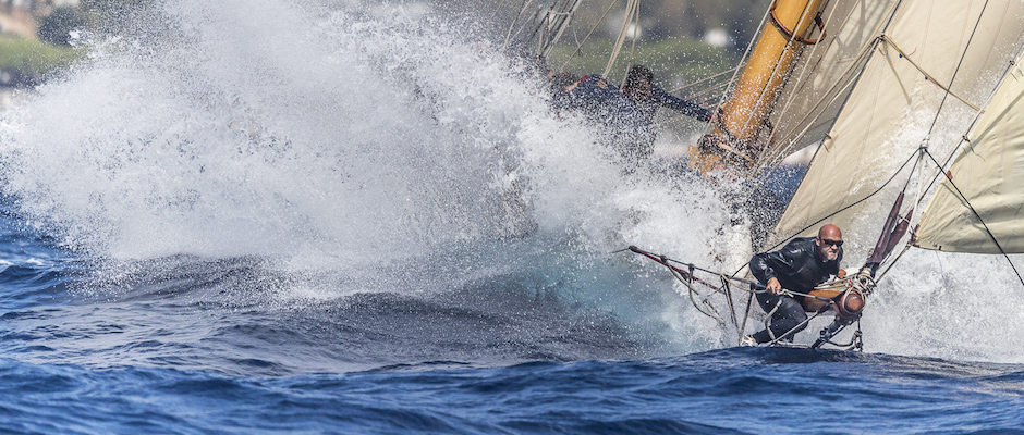 Watch a sailor in action on a classic sailing yacht