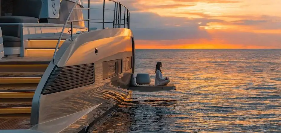 The perfect Yacht Charter. Enjoy the sunset on the owner's suite balcony of the new Lagoon Seventy7