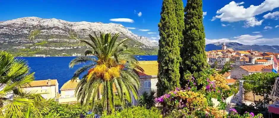 Korčula means “Black Corfu” [after the dark pine forests]